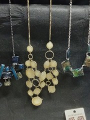 Vintage 2 Modern Costume Jewlery Lot Statement Necklaces Earrings Bracelets Pins
