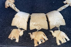 1960’s Made For USSR In India.Beautiful Necklace With Elephant.