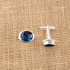 London Blue Topaz Stone Statement December Cufflinks Jewelry 925 Sterling Silver