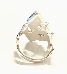 Vintage Sterling & Copper Carolyn Pollack Zig Zag Multi-Gemstone Ring Size 8.25