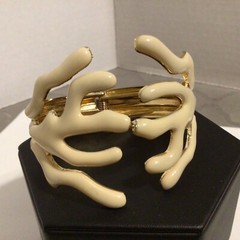 Bracelet Lot Hinged Cuff Clamper/Stretch Rhinestone Enamel Silver/Gold Tone