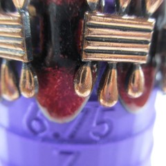 Vintage Copper Enamel Bracelet Panel Red MCM