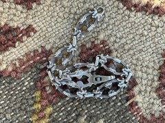 Vntg. Victorian Romantic European Baroque 935 Sterling Clasp Bracelet