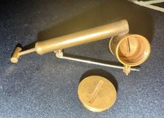 VTG Brass Atomizer Lapel Brooch Pin Liz Taylor Promo 1950’S HIDDEN COMPARTMENT👀