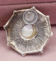 Vintage Sterling Silver Marcasite Faux Pearl Round Post Earrings – Ideal Gift