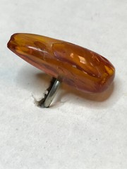 Natural OLD Antique BUTTERSCOTCH Baltic Amber Stone Ring 5,7 gr