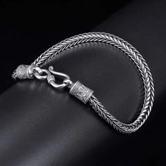 925 Sterling Silver Bracelet Chain Vintage for Men Women Luxury Wedding Jewelry