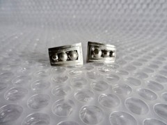 eARRINGS MEXICO STERLING SILVER VINTAGE MID CENTURY MODERNIST JEWELRY neocurio