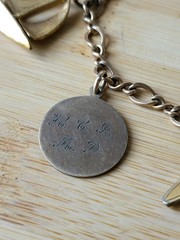 Vtg Bracelet 1/20th 12KTGF Automade & JMS 12KGF Water Skis Charm Sailboat 6¼”