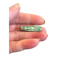 Tiny Green Alligator Brooch Whimsical Mini Crocodile Novelty Pin