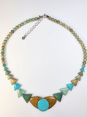 Unique Turquoise Beaded Necklace Desert Rose Trading DTR Jay King