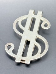 BIRKS Sterling Silver Money Clip Vintage Mid-Century Collectible Rare Find