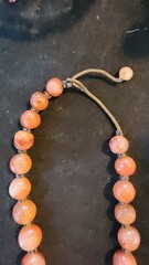 Antique 18″ SouthEast Asian Beaded Carnelian Hand Strung Graduated Bead Necklace