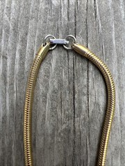Vintage LANVIN IVORY KEYHOLE PENDANT NECKLACE