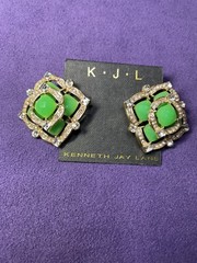 Vintage Genuine Kenneth Jay Lane KJL Multicolored Women’s Earrings New