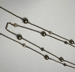 Vintage Elegant Pearl Chain Necklace 1980’s 1990’s