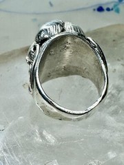 Navajo ring fire agate band size 5.50 sterling silver women