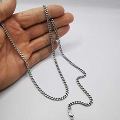 Vintage 925 Sterling Silver 24.8″ Curb Chain Necklace 24.86g Unisex Adult