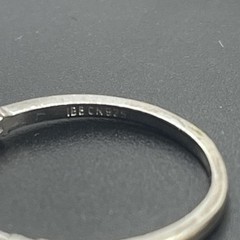 Sterling Silver White CZ Wedding Band Half Eternity Ring Engagement Size 8.25