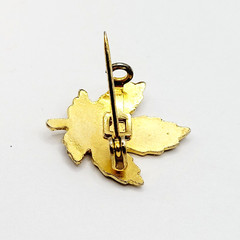 Maple Leaf Tiny Colorful Enamel Metal Vtg Scatter Lapel Necktie or Brooch Pin