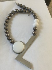 Ben Amun Vintage 1990’s Y2K Necklace Modern Abstract Couture Runway Box Closure
