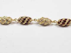 CAMROSE & KROSS JBK Jackie Kennedy Royal Egg Gold Tone/Rhinestone Bracelet w/COA