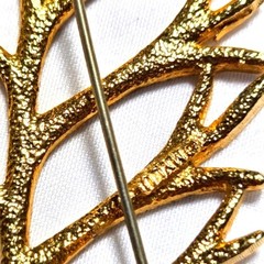 Mylu Christmas Tree Pin Brooch Pear Dangle Book Piece MID CENTURY MODERN Vintage