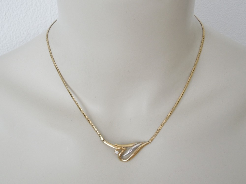 Theodor Klotz Necklace Chain 5.2 g 0.2 cm ca.44 cm 3.6 x 1.4 cm