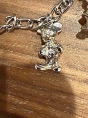 Vintage Disney Characters Silver Toned Charm Bracelet Mickey Minnie Pluto Donald