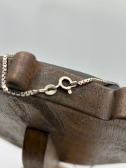 Vintage Faceted Clear Quartz Heart Set in Sterling Bezel on a 20″ Chain 9.5 Gr