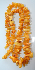 46gr RUSSIAN SOVIET BALTIC AMBER BEAD NECKLACE 琥珀 BRACELET STONE PENDANT EARRING