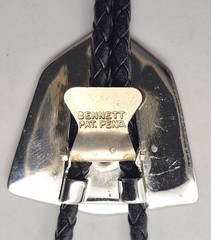 VTG Bennett Thunderbird Bolo Tie Turquoise Coral SW Native American Style