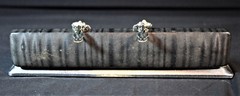 Vintage STAR! Thermoset Leaf Rhinestone/Pearls Bracelet ~ Clip-on Earrings Set