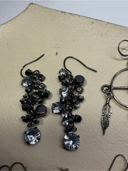 Dangle Post Pierced Earring Lot 12 Pair Mixed Vintage & Modern