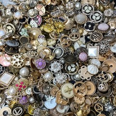 50pcs Vintage Style Metal Buttons Mixed 1-2cm Iron Sewing Craft Wholesale