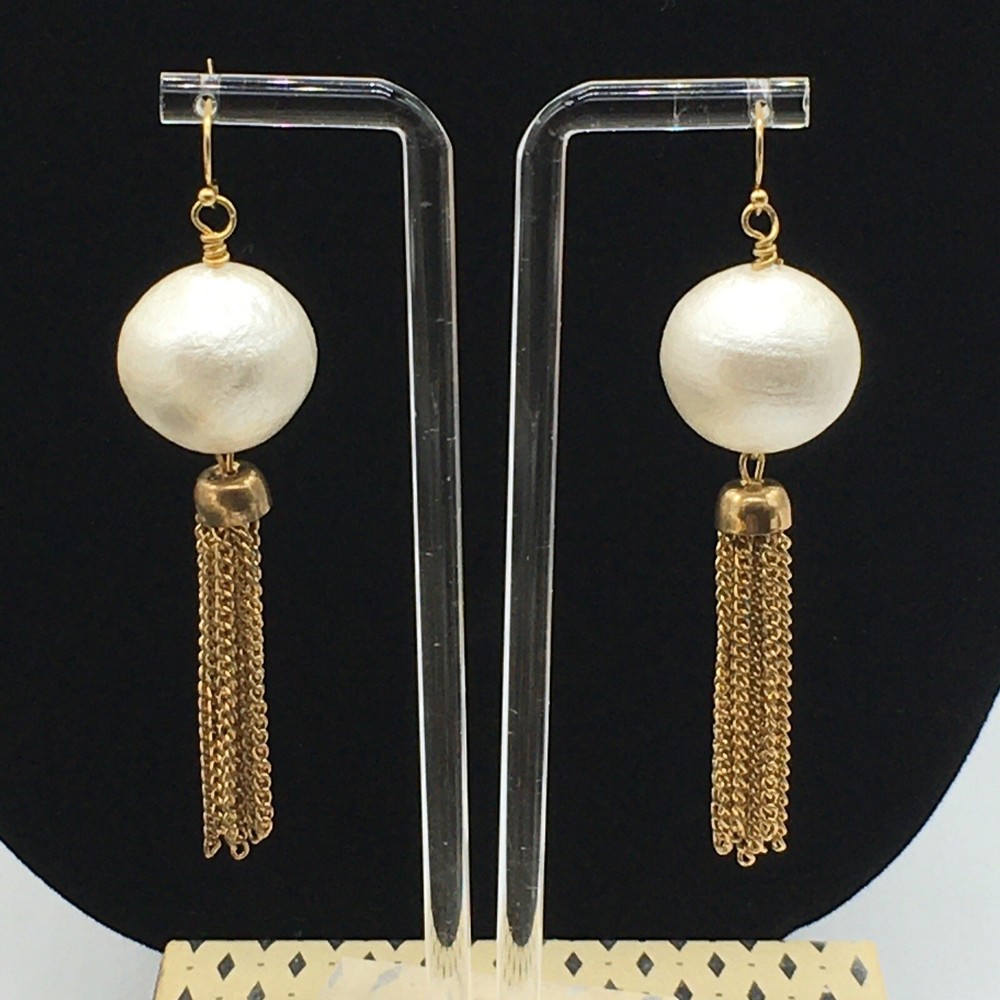 Shoulder Duster Earrings French Wire Hook 3.5″