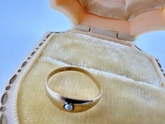 Antique Victorian 10k Gold Baby Starburst Ring Pendant Charm Seed Pearl Read