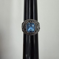 Vintage Jostens United States Army Class Ring Blue Stone Approx Size 12