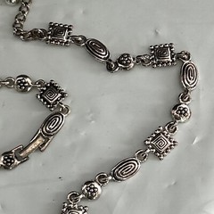 Napier Necklace and Bracelet Set Silver Contemporary Design And Shapes 2 Pieces
