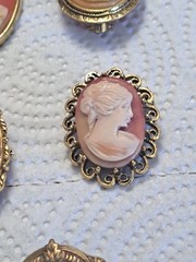 Cameo Vintage 800 Silver Ring, Brooches, Necklace & Earring Rings Judy Lee Group