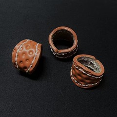 Vintage leather square scarf buckle ring sliding clip scarf decoration