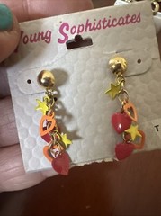 Lot of 4 Pair Modernist Enameled Earrings 1980s/1990s Vintage Jewelry NWT