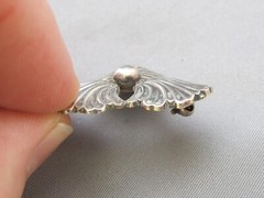 Good HANDMADE Sterling Studio Craft THREE SHELL PIN