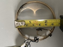 Vintage 18K Gold Plated Sterling Silver Etched Bangle Bracelet – G. Fox & Co