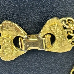 VTG Celebrity Style Multi-Chain Gold Tone Jewelry Set with Brown Glass Stones