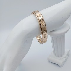 Antique ~ J.M.F. & Co. Monogramed Gold Filled Hinged Bangle Bracelet