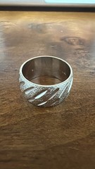 18K HGE Yellow And White Gold Vargas Rings Thick Band VTG
