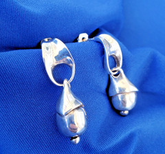 ORIGINAL Designer 925 Sterling Silver Dangle Drop Earrings Jewelry Gift Woman