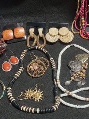 Boho Costume Jewlery Lot Necklaces Bracelets Earings and More Vintage to Now