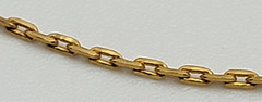 Vintage Gold Plated Boston Link Chain Necklace 15.5″ Spring Ring Clasp